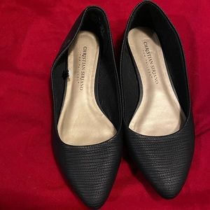 Christian Siriano Black Flats Size 5